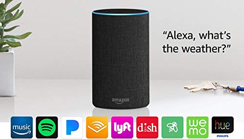 Echo (2nd Generation) - Smart speaker with Alexa - Charcoal Fabric