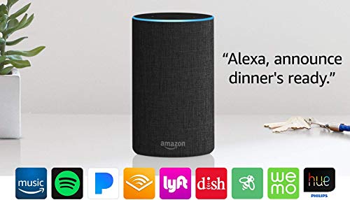 Echo (2nd Generation) - Smart speaker with Alexa - Charcoal Fabric