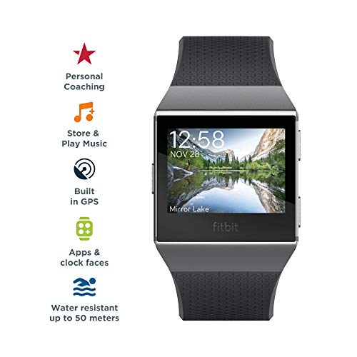 Fitbit - Ionic - Montre connectée sport : GPS intégré, + de 4 jours d’autonomie et étanche