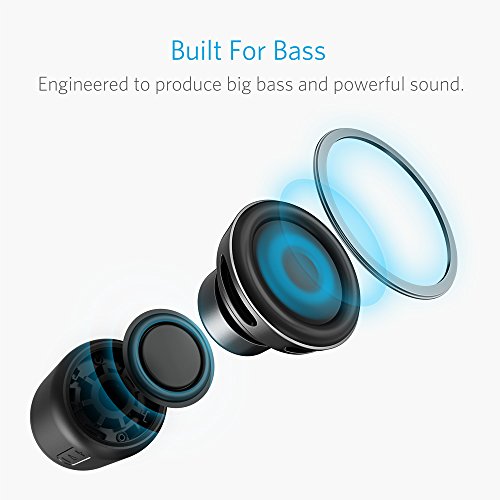 Anker SoundCore mini, Super-Portable Bluetooth Speaker with 15-Hour Playtime, 66-Foot Bluetooth Range, Enhanced Bass, Noise-Cancelling Microphone - Black