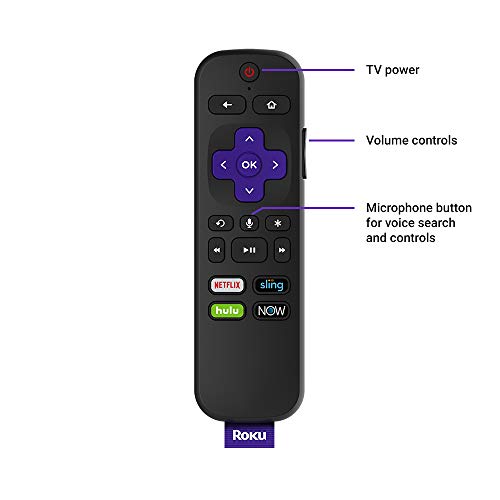 Roku Streaming Stick+ | HD/4K/HDR Streaming Device with Long-range Wireless and Voice Remote with TV Power and Volume