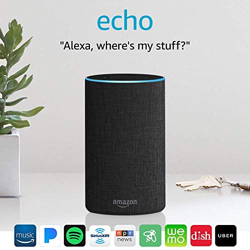 Echo (2nd Generation) - Smart speaker with Alexa - Charcoal Fabric