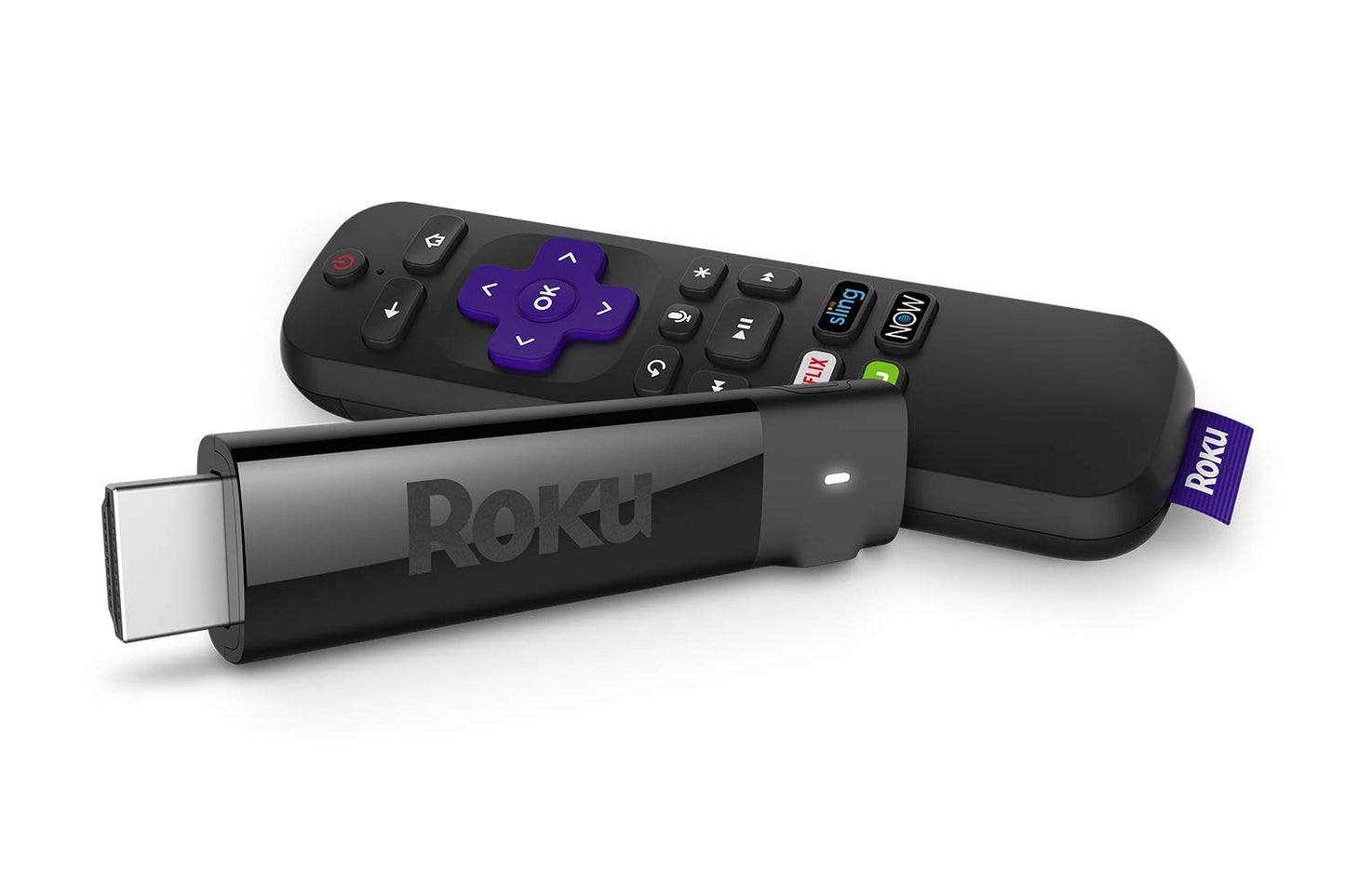 Roku Streaming Stick+ | HD/4K/HDR Streaming Device with Long-range Wireless and Voice Remote with TV Power and Volume