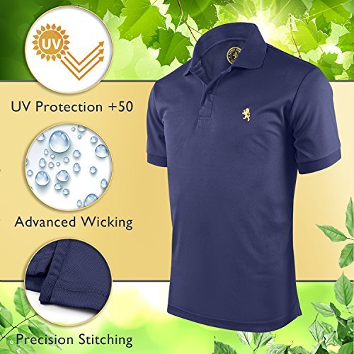 Albert Morris Mens Polo Shirts (4 Pack, XX-Large) Polo Shirts for Men, Shirts for Men, Short Sleeve Mens Shirts, American Classics