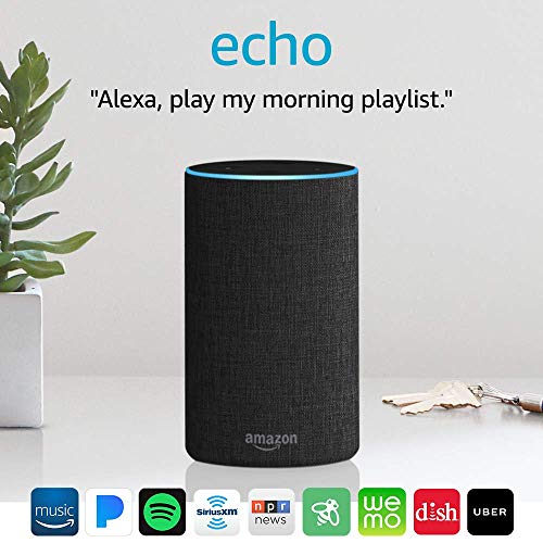 Echo (2nd Generation) - Smart speaker with Alexa - Charcoal Fabric