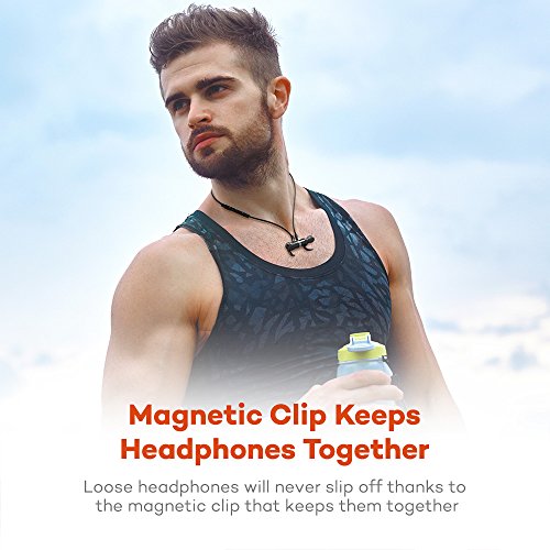 Bluetooth Earphones, TaoTronics Bluetooth 4.2 Headphones Stereo Magnetic Earbuds, Secure Fit for Sport, Gym with Built-in Mic