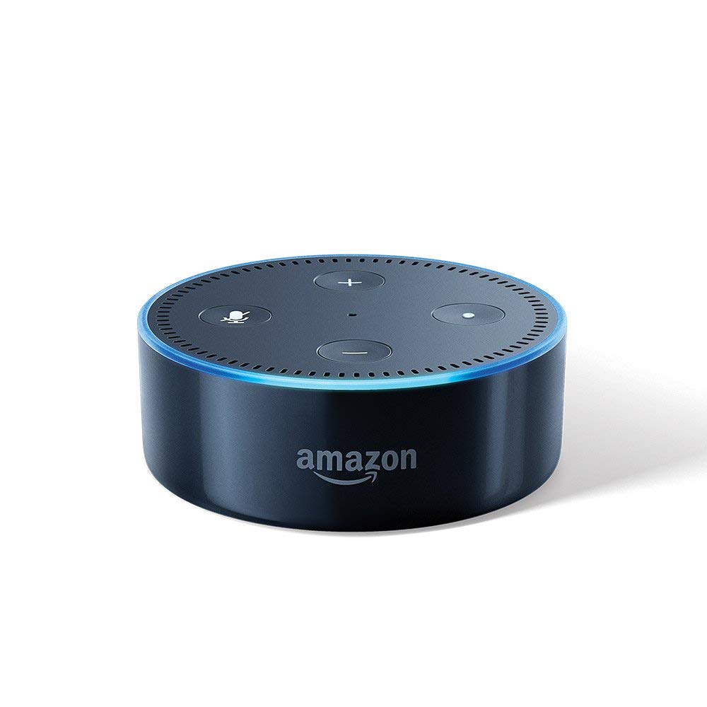 Echo Dot - Voice control your music, Make calls, Get news, weather & more - Black