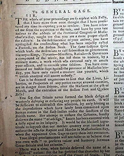 Famous UNITE OR DIE Benjamin Franklin CARTOON Print 1774 Philadelphia Newspaper