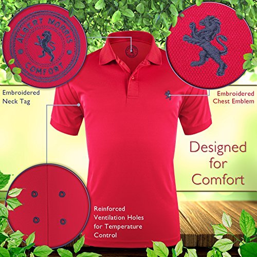 Albert Morris Mens Polo Shirts (4 Pack, XX-Large) Polo Shirts for Men, Shirts for Men, Short Sleeve Mens Shirts, American Classics