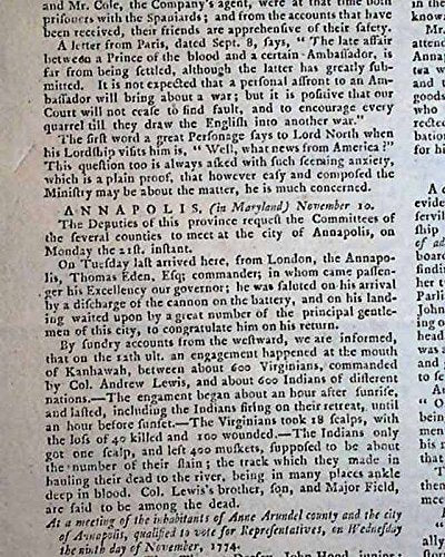 Famous UNITE OR DIE Benjamin Franklin CARTOON Print 1774 Philadelphia Newspaper