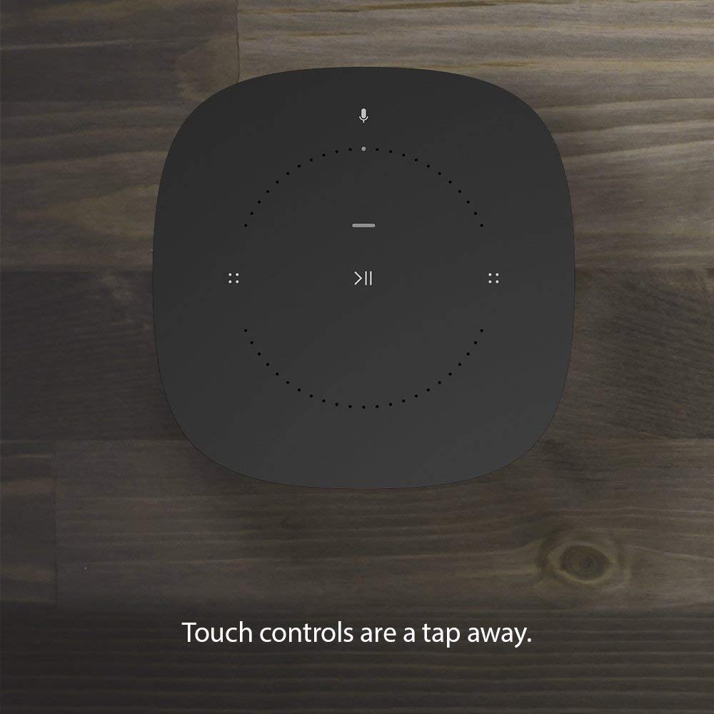 All-New Sonos One - Smart Speaker with Alexa Voice Control Built-in. Compact Size with Incredible Sound for Any Room. (Black)