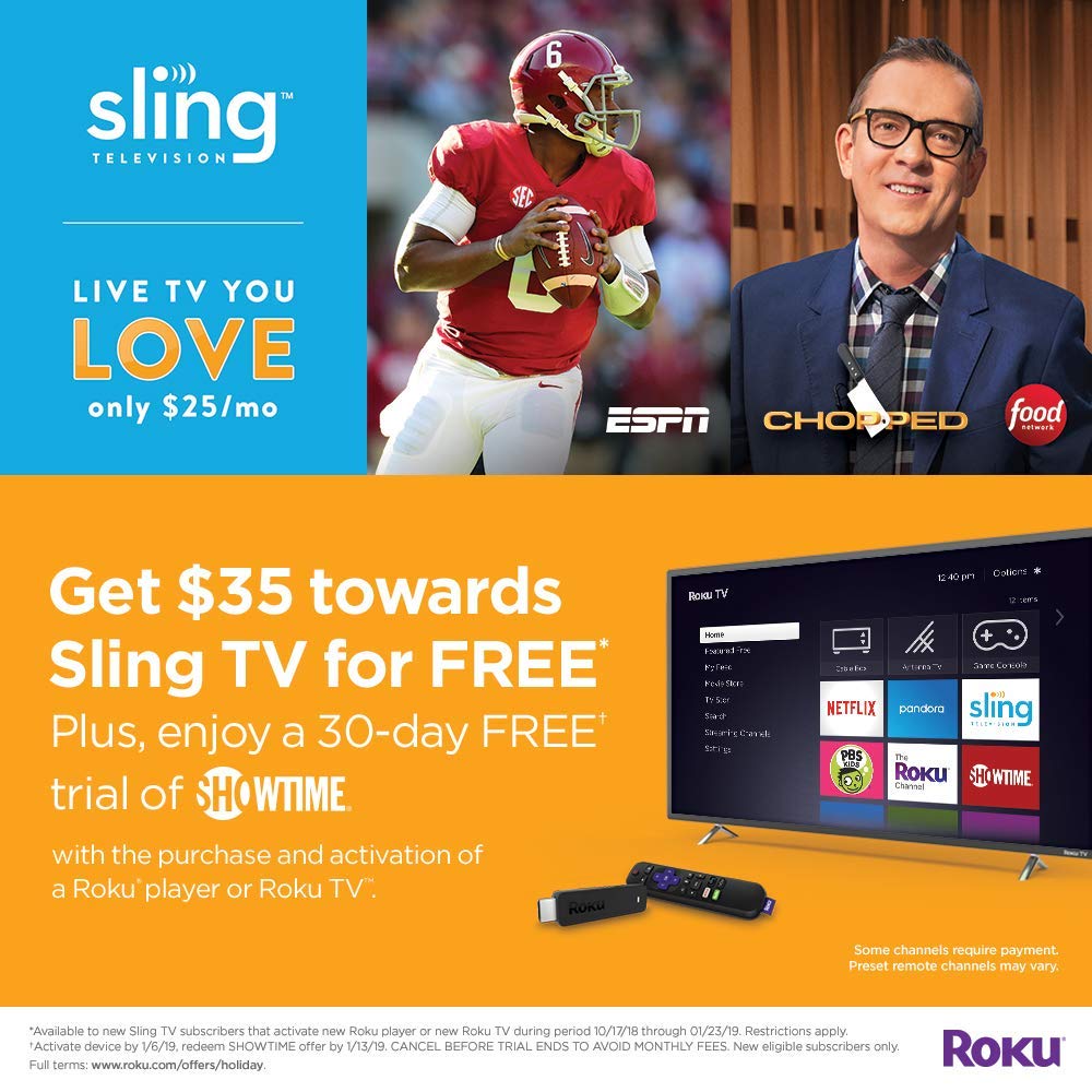 Roku Streaming Stick+ | HD/4K/HDR Streaming Device with Long-range Wireless and Voice Remote with TV Power and Volume