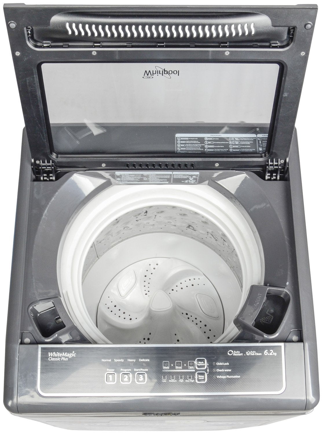Whirlpool 6.2 kg Fully-Automatic Top Loading Washing Machine (WM Classic Plus 621S, Dark Grey)