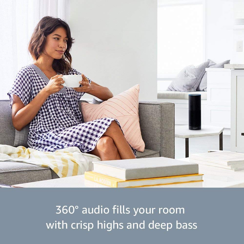 Echo Plus – With built-in smart home hub, Black