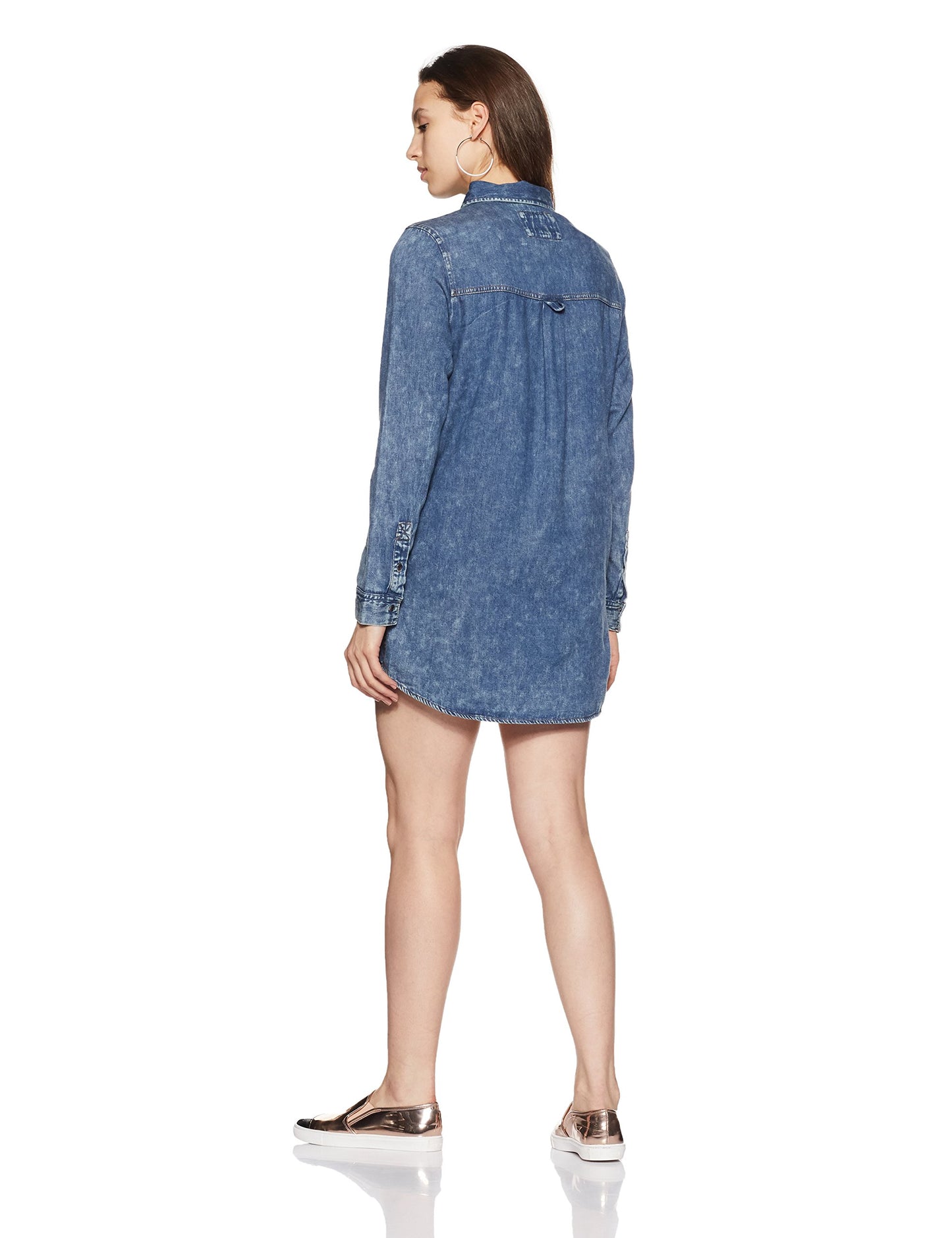 Forever 21 Women's Denim Dress (00216056012_0021605601_ Denim_2/S)