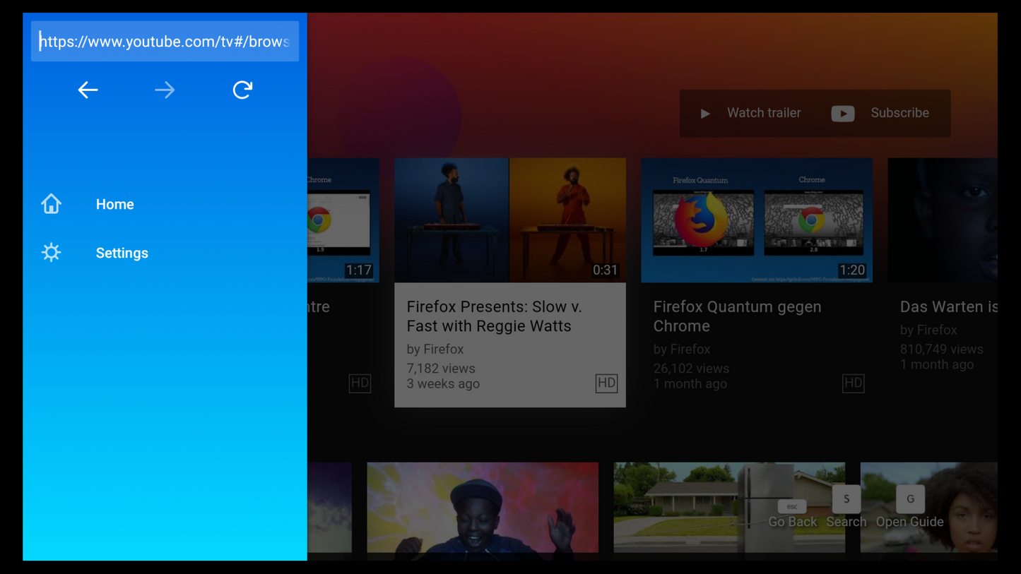 Firefox for Fire TV
