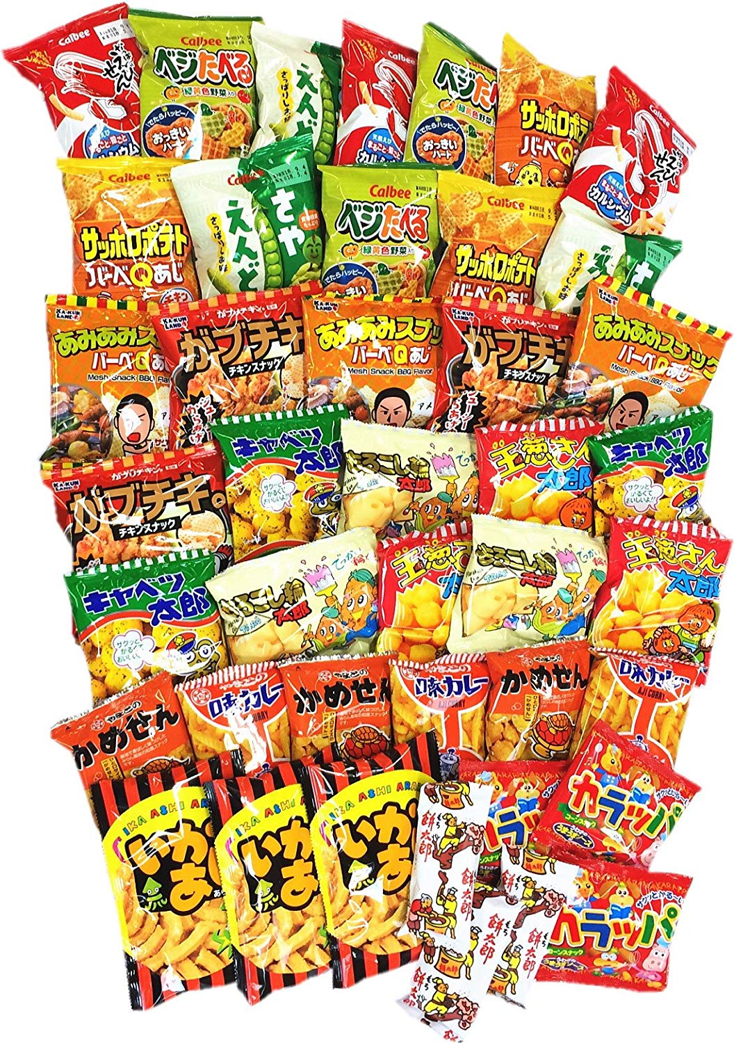 カルビー・人気駄菓子が入りました!ちょっと豪華に!お菓子・駄菓子 スナック系詰め合わせ42袋セット