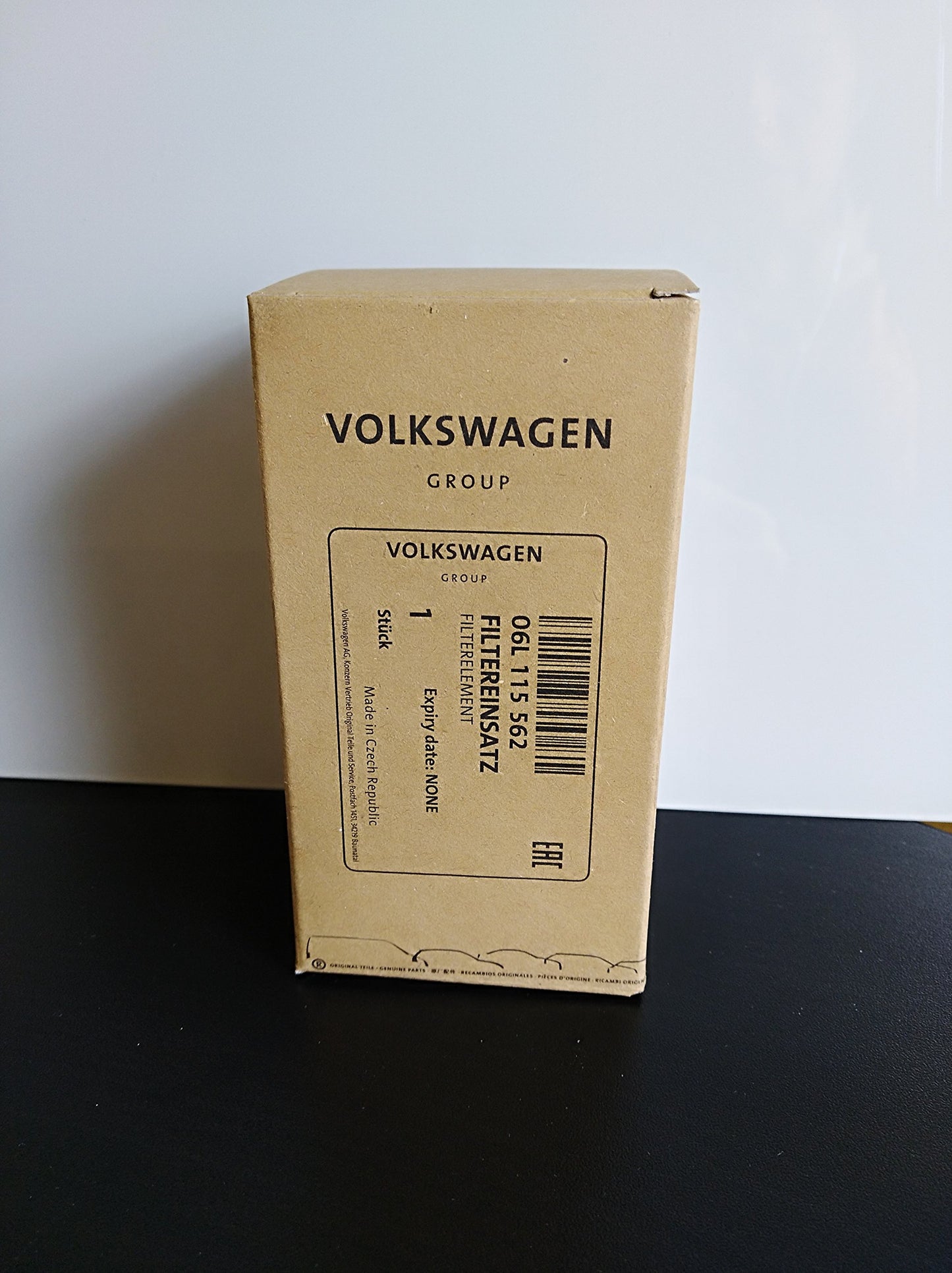 Filter element with Gasket AUDI VW Audi A3 Cabriolet 06L115562