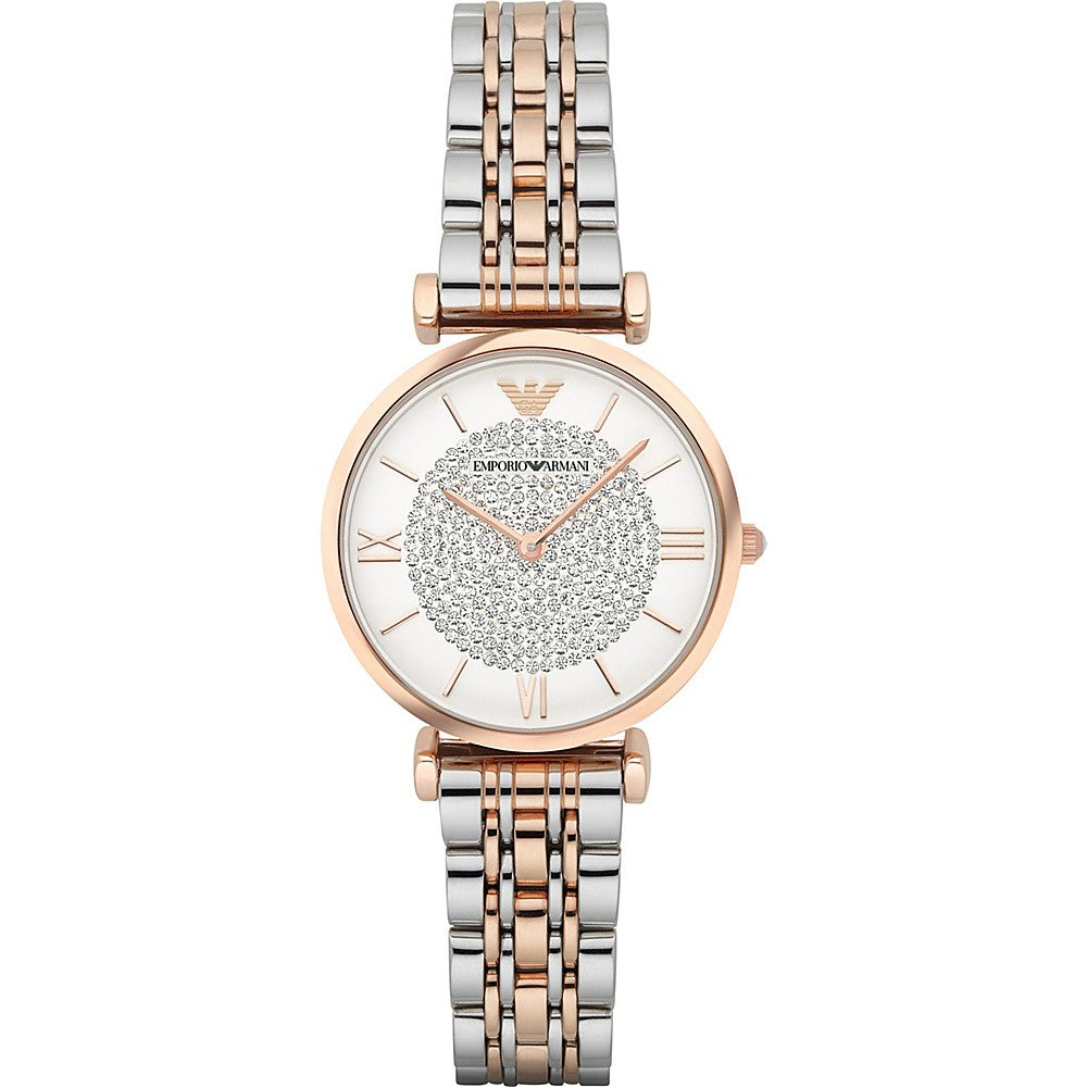 Emporio Armani - Women's Retro Two-Tone Stainless Steel Quartz Watch AR1926 - Walmart.com