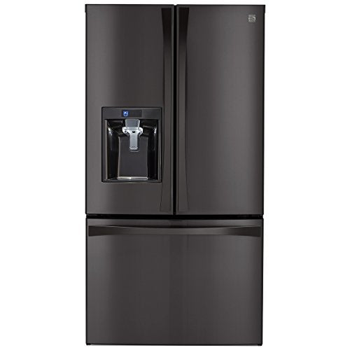 Kenmore Elite 74027 29.8 cu. ft. French Door Bottom-Freezer Refrigerator in Black Stainless Steel, includes delivery and hookup (Available in select cities only)