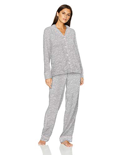 Mae Women's Sleepwear Cozy Flannel Notch Collar Pajama Set