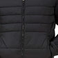 Ben Martin Men's Regular Fit Quilted Nylon Full Sleeve Bomber Jacket (Black, L)