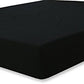 Utopia Bedding Fitted Sheet (Full - Black) - Deep Pocket Brushed Velvety Microfiber, Breathable, Extra Soft and Comfortable - Wrinkle, Fade, Stain and Abrasion Resistant