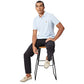 Fahrenheit Men's Regular Fit Solid Pique Polo T-Shirt (Water Drop, L)