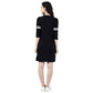 Broadstar Women's Long Plain 3/4 Sleeves Trendy T-Shirt
