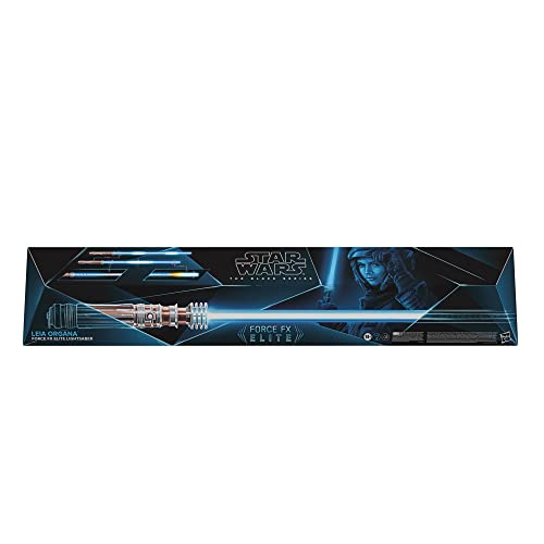 STAR WARS The Black Series Leia Organa Force FX Elite Lightsaber with Advanced LED and Sound Effects, Adult Collectible Roleplay Item, (F3904)