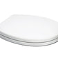 Bath Royale MasterSuite Round Toilet Seat with Cover, White, Slow-Close, Quick-Release for Easy Cleaning