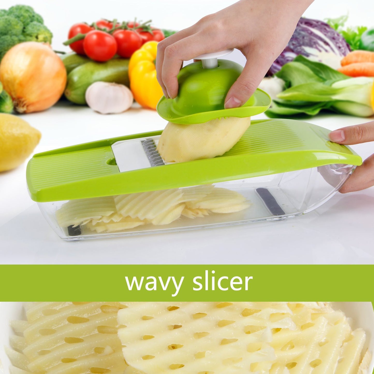 Lifewit Super mandolin Slicer Plus Vegetable Fruit Dicer Cutter Chopper Nicer Grater ABS - Walmart.com