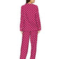 Mae Women's Sleepwear Cozy Flannel Notch Collar Pajama Set