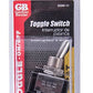 Gardner Bender GSW-11 Heavy-Duty Electrical Toggle Switch, SPST, ON-OFF, ¾ HP 125-250V AC, Screw Terminal