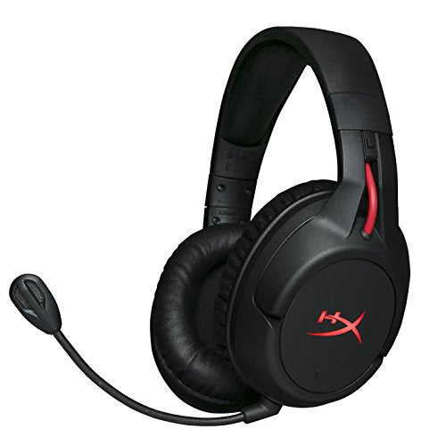 HyperX Cloud Flight Wireless Gaming Headset - 30 Hour Battery Life - Immersive In Game Audio - Intuitive Audio and Mic Controls - LED Lighting Effects - Works with PC/PS4 (HX-HSCF-BK/AM)