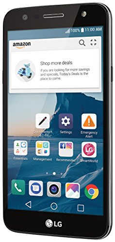 LG X charge - 16 GB – Unlocked (AT&T/Sprint/T-Mobile) - Titanium - Prime Exclusive - with Lockscreen Offers & Ads