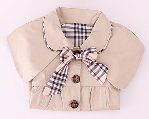 MNLYBABY Kids Baby Girl Spring Autumn Trench Coat Fashion Wind Proof Jacket