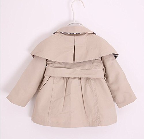 MNLYBABY Kids Baby Girl Spring Autumn Trench Coat Fashion Wind Proof Jacket