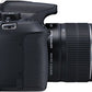 Canon EOS 1300D Kit Fotocamera Reflex Digitale da 18 Megapixel con Obiettivo EF-S IS II 18-55 mm, Wi-Fi, NFC, Versione EU, Nero/Antracite