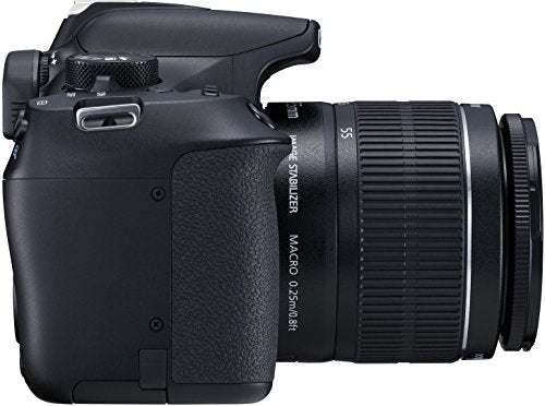 Canon EOS 1300D Kit Fotocamera Reflex Digitale da 18 Megapixel con Obiettivo EF-S IS II 18-55 mm, Wi-Fi, NFC, Versione EU, Nero/Antracite
