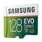 Samsung 128GB 100MB/s (U3) MicroSD EVO Select Memory Card with Adapter (MB-ME128GA/AM)