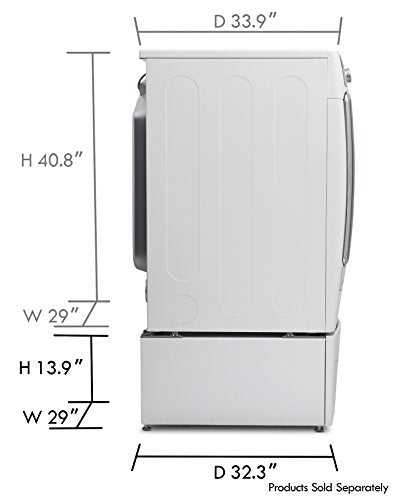 Kenmore Elite 51042 29" Wide Laundry Pedestal with Storage Drawer in White, includes delivery and hookup (Available in select cities only)