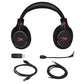 HyperX Cloud Flight Wireless Gaming Headset - 30 Hour Battery Life - Immersive In Game Audio - Intuitive Audio and Mic Controls - LED Lighting Effects - Works with PC/PS4 (HX-HSCF-BK/AM)