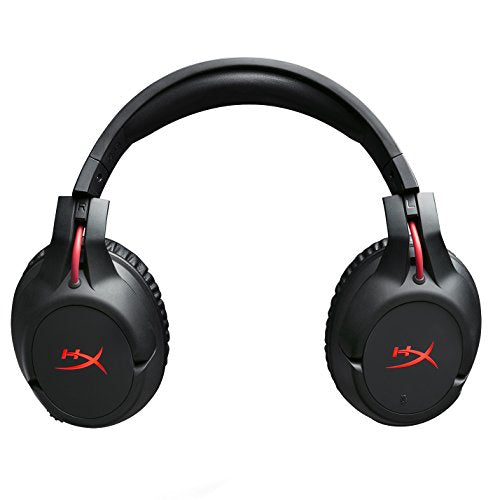 HyperX Cloud Flight Wireless Gaming Headset - 30 Hour Battery Life - Immersive In Game Audio - Intuitive Audio and Mic Controls - LED Lighting Effects - Works with PC/PS4 (HX-HSCF-BK/AM)