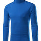 Generic Mens Basic Solid Color Long Sleeve Turtle Neck Slim T-Shirt