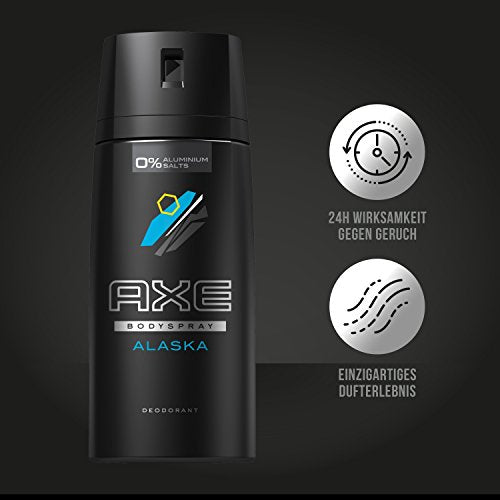 Axe Deospray Alaska ohne Aluminium, 3er Pack (3 x 150 ml)