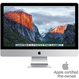 Apple ME087LL/A iMac 21.5" AIO Desktop, Intel Core i5-4570S Quad-Core 2.9GHz, NVIDIA GT 750M 1GB, 1TB SATA, macOS 10.8 Mountain Lion (Certified Refurbished)