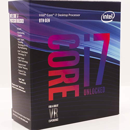 Intel Core i7-8700K Desktop Processor 6 Cores up to 4.7GHz Turbo Unlocked LGA1151 300 Series 95W