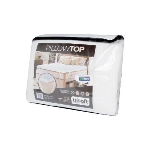 Pillow Top Colchão Casal Fibras Petfom Trisoft