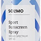 Amazon Brand - Solimo Sport Sunscreen Spray Broad Spectrum SPF 50, 11 Ounce (Pack of 2)